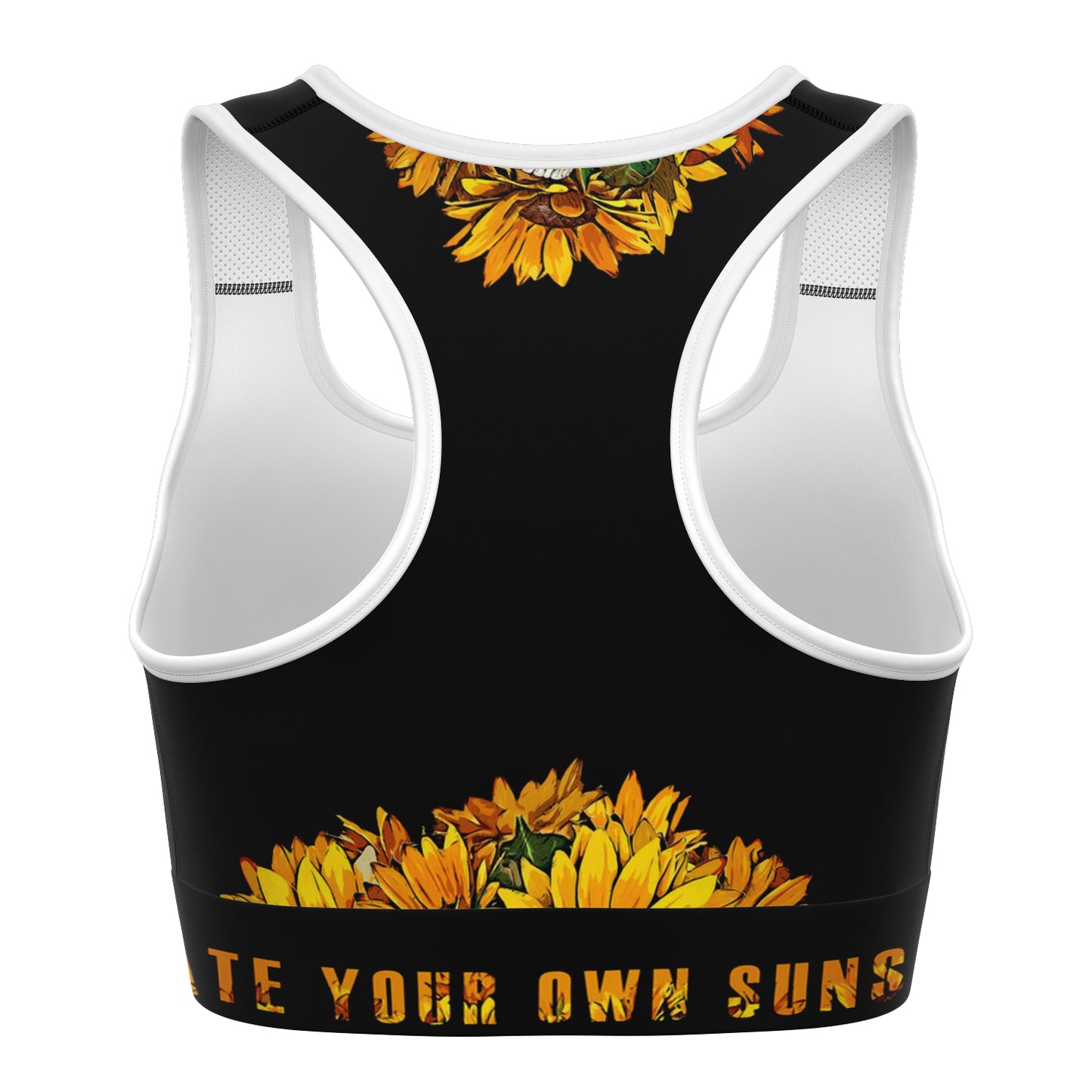 Sunflower Skull Sports Bra - NeoSkull