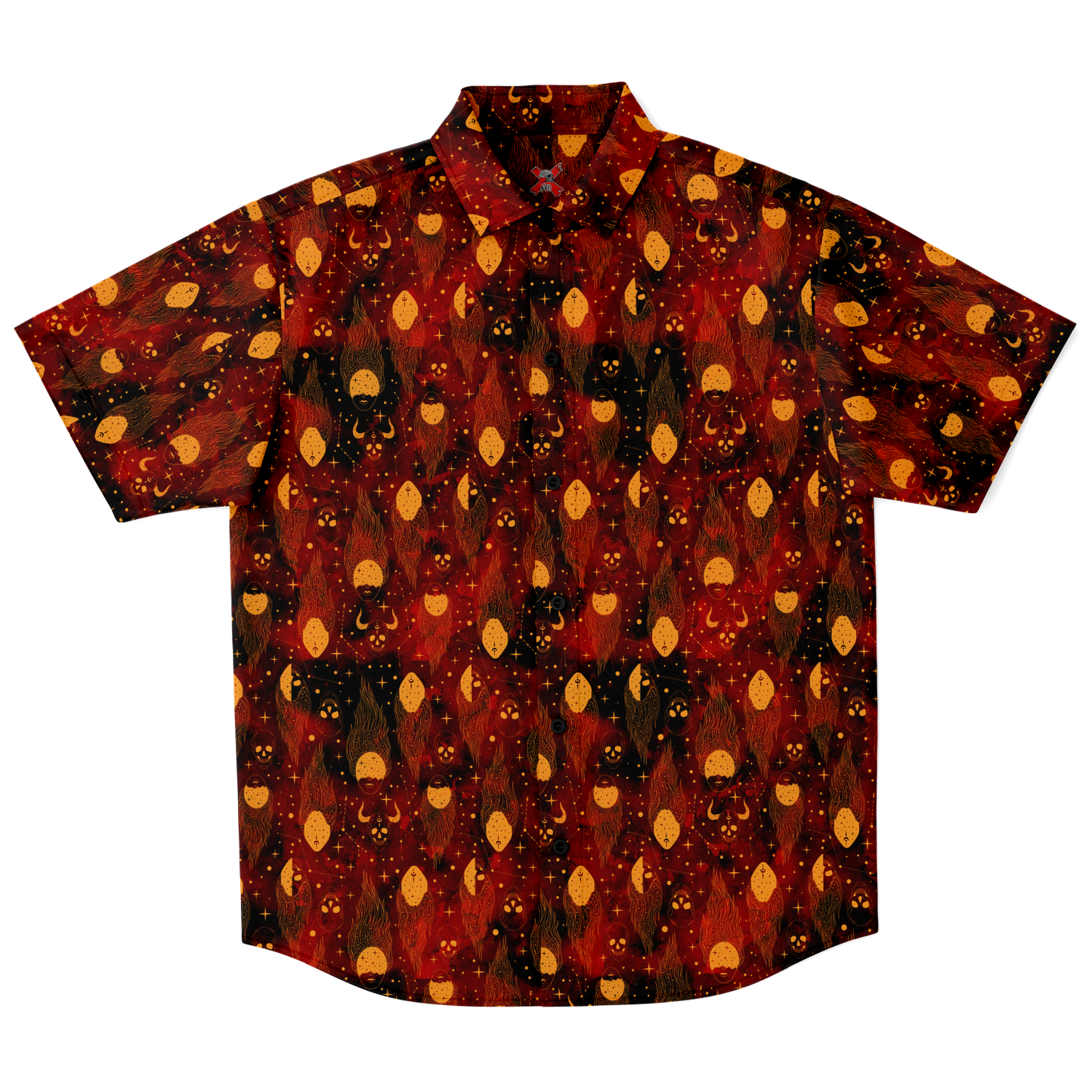 Spirits short sleeve button-up shirt