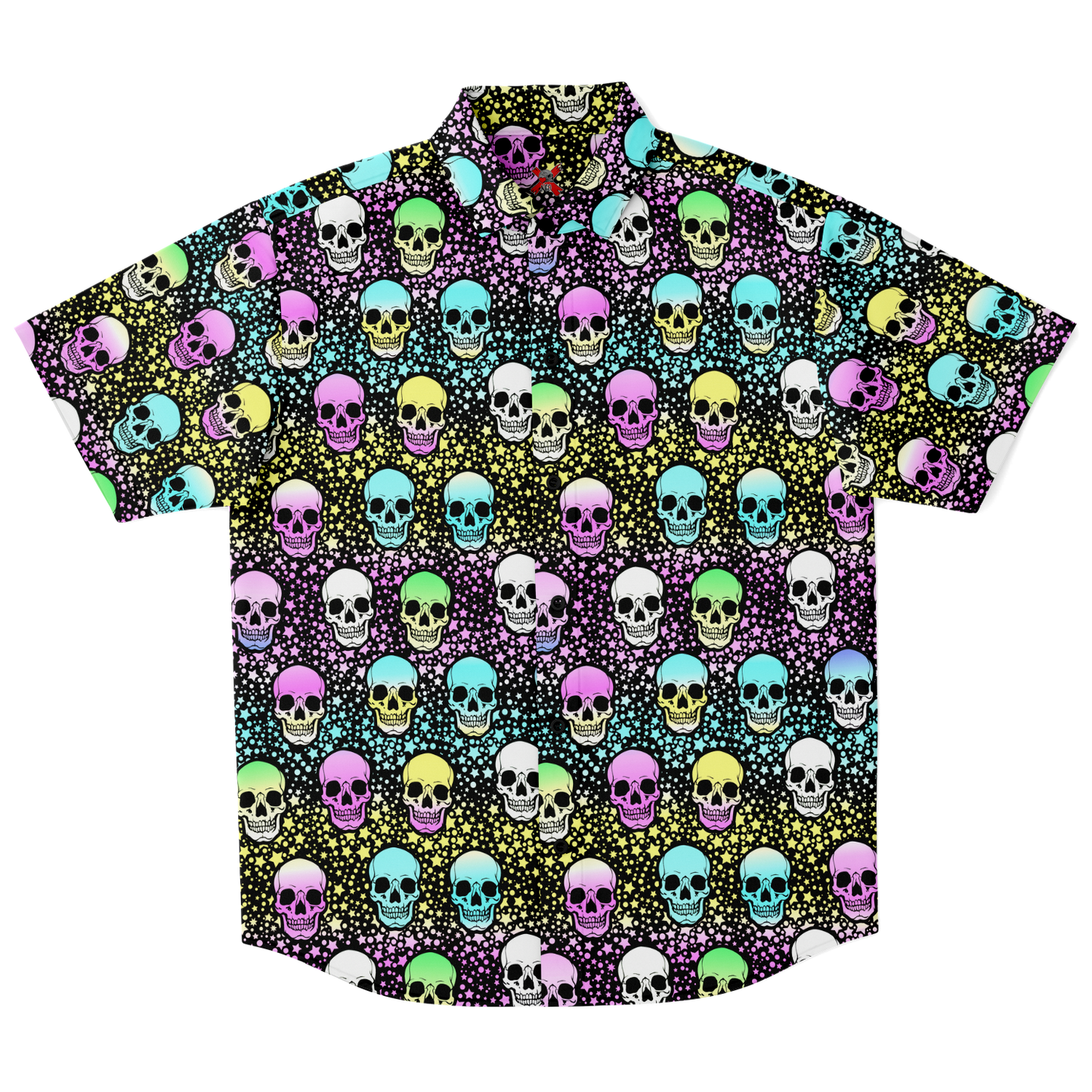 Pale Face Skull Button Up shirt