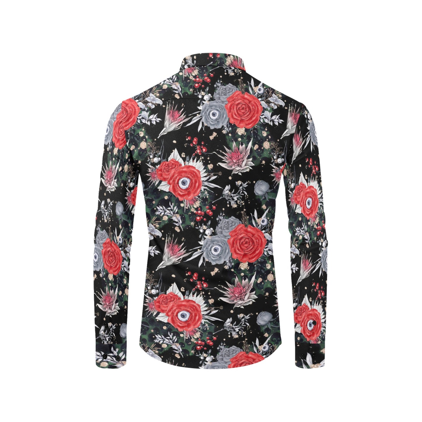 Predators Eyes Long Sleeve Button-up Shirt