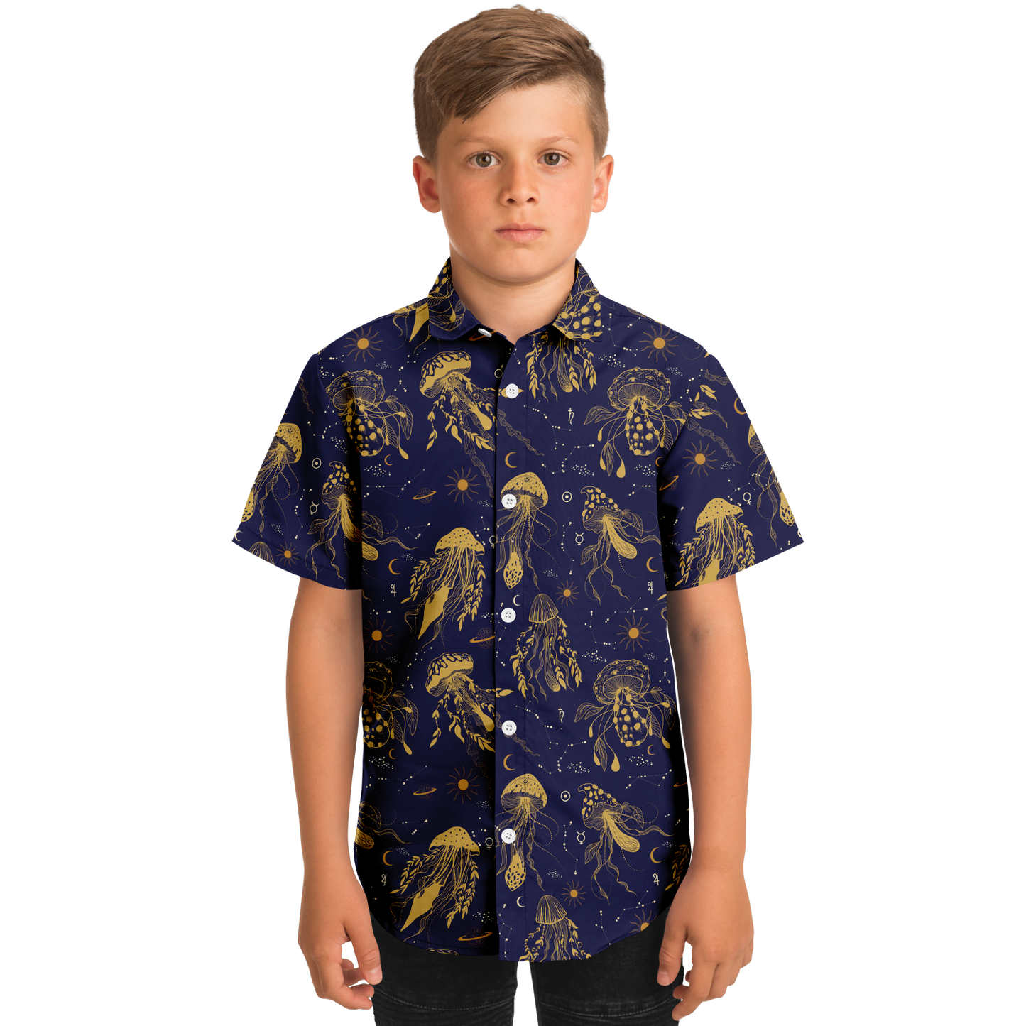 Mystic Mushroom Youth Button-up Shirt