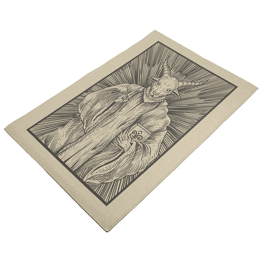 Baphomet god Area Rug - NeoSkull