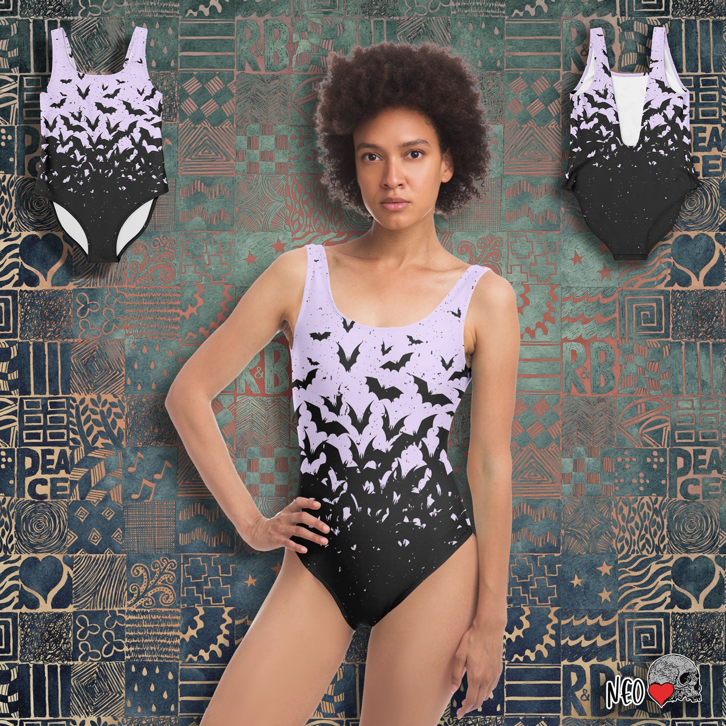 Bat Swarm Swimsuit - NeoSkull