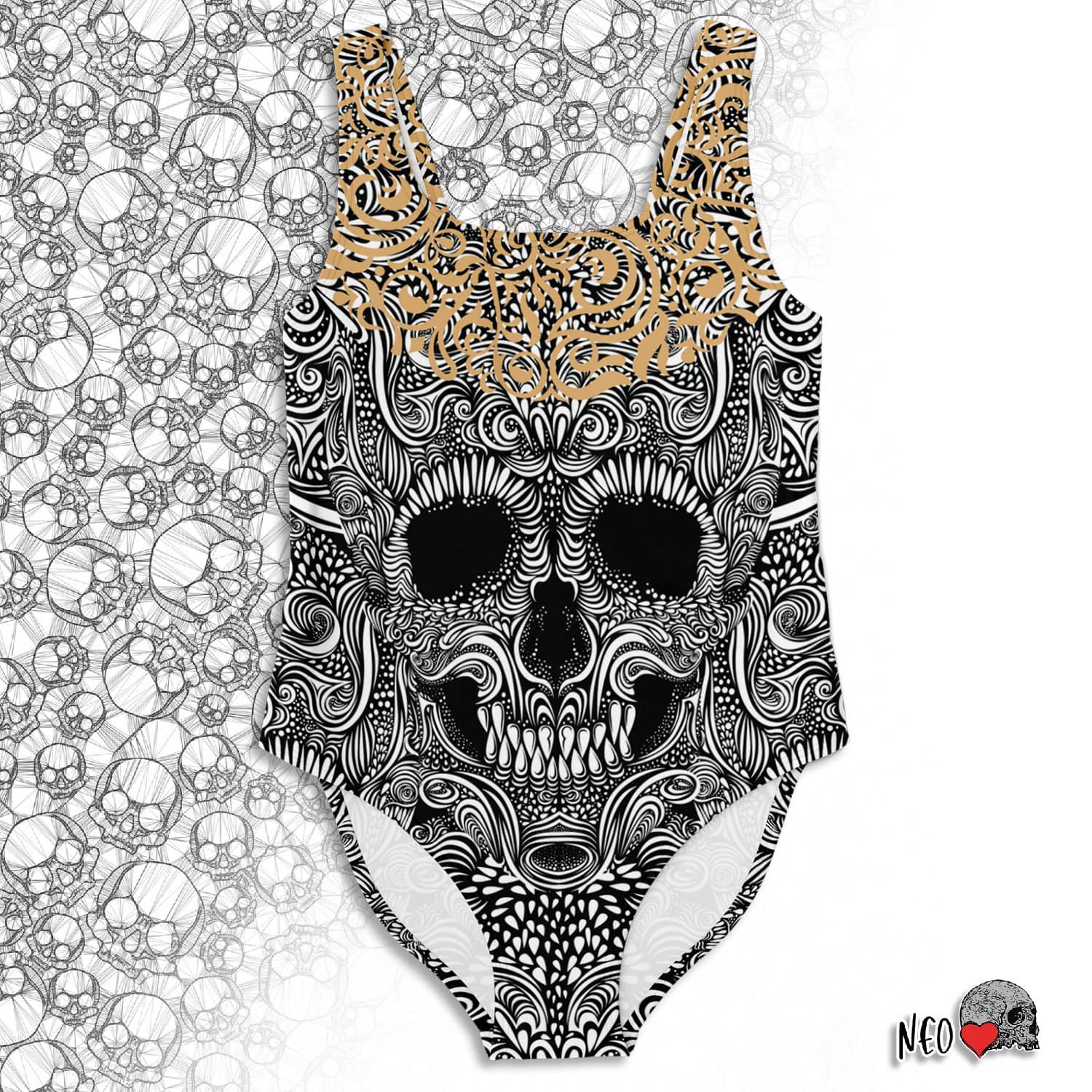 gothic clothing one-piece swimsuit