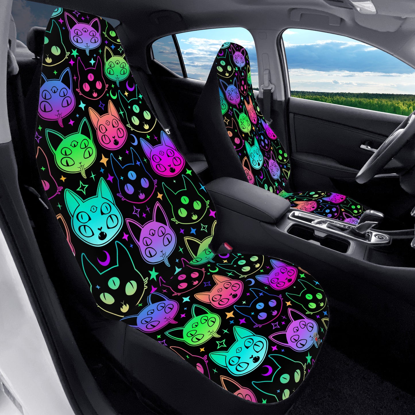 Spooky Cats Car Seat Covers