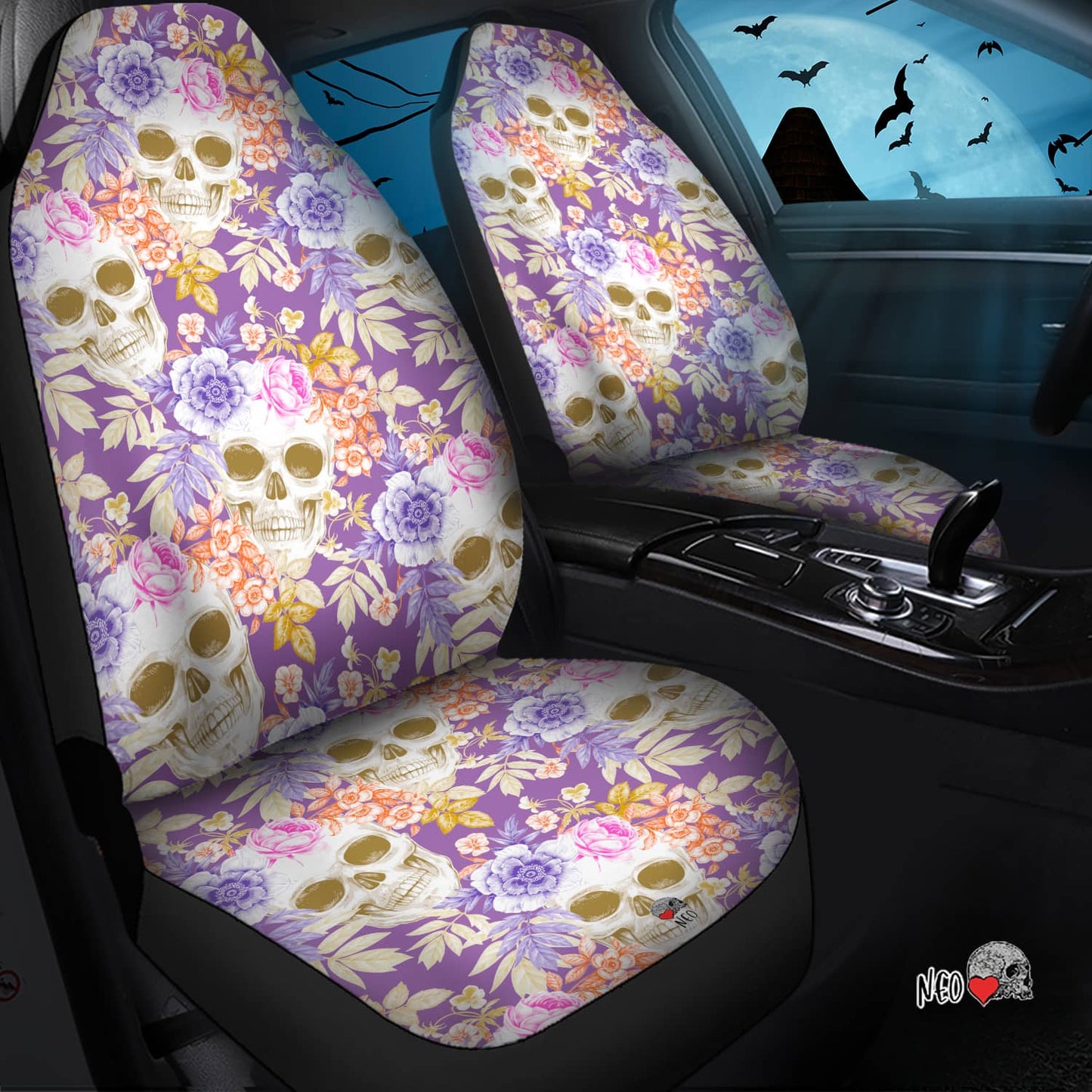 pastel goth witchy car accessories
