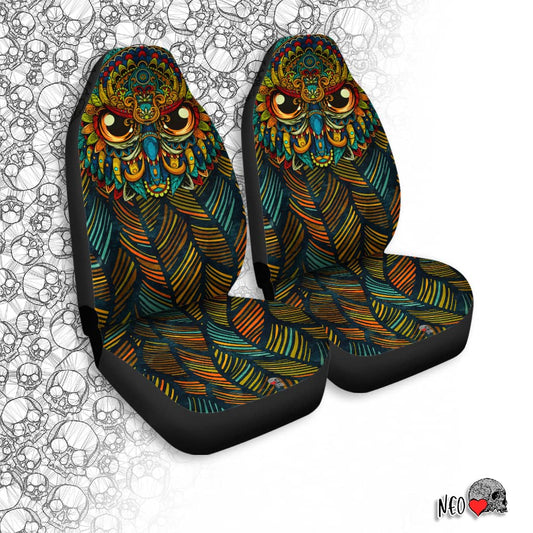 owl bird lover car seat covers