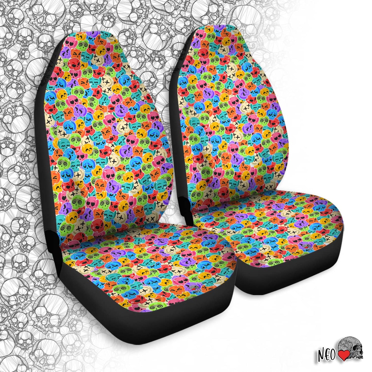 Skull Candy Car Seat Covers - NeoSkull