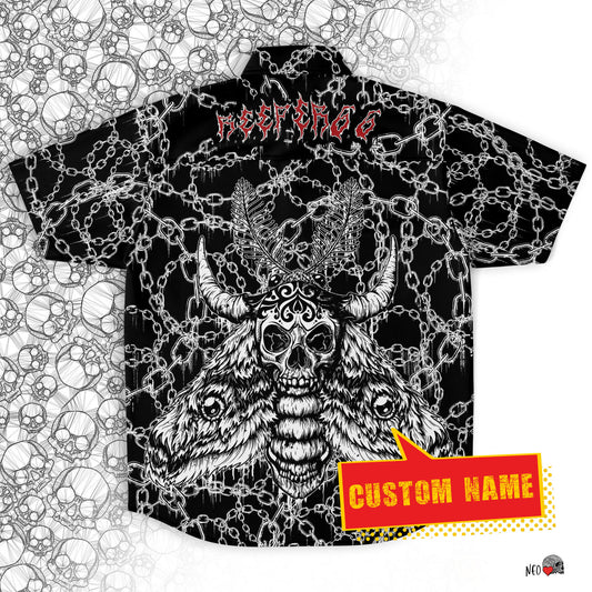 Chained Personalized short sleeve button down shirt