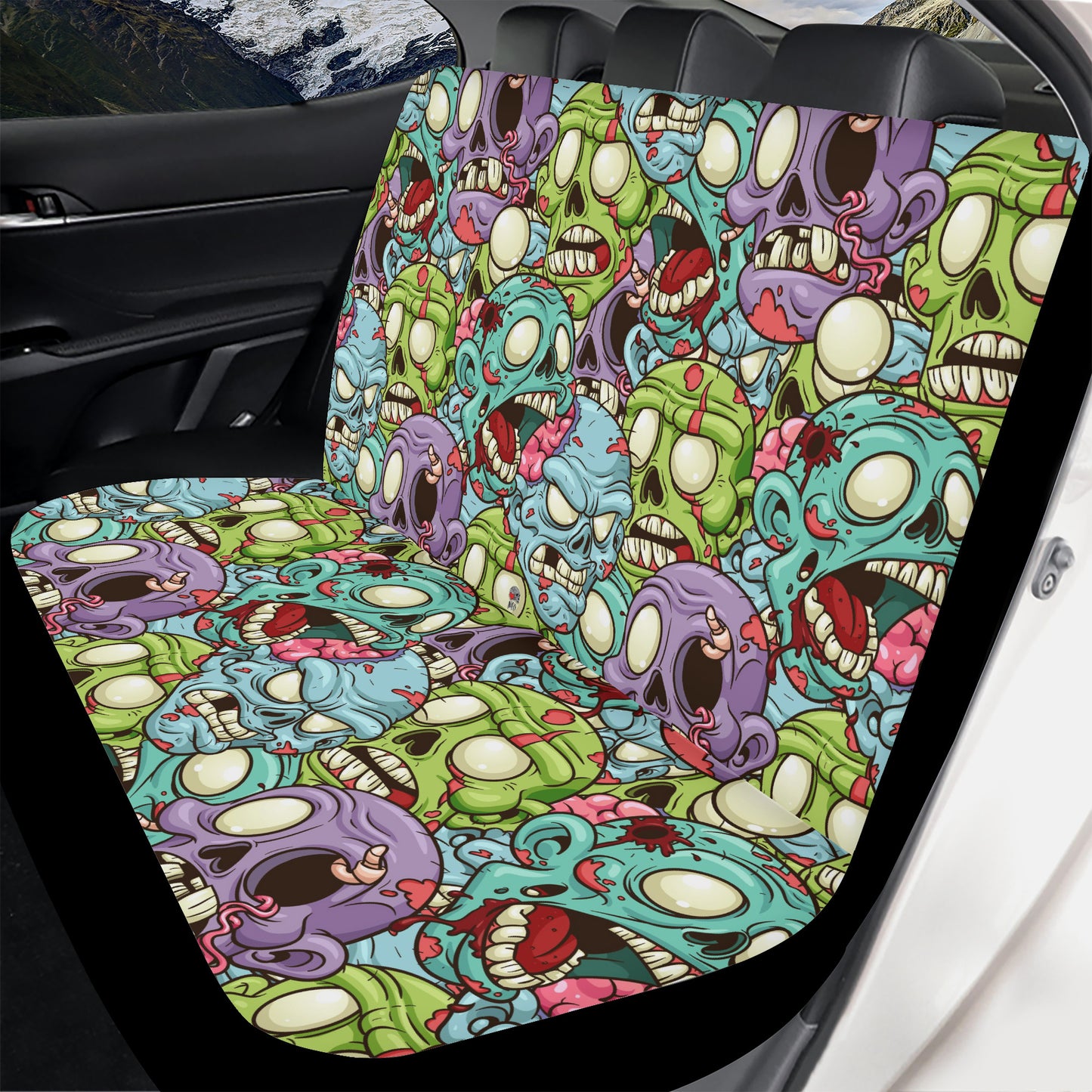 Zombie Crowd full Car Seat Cover Set