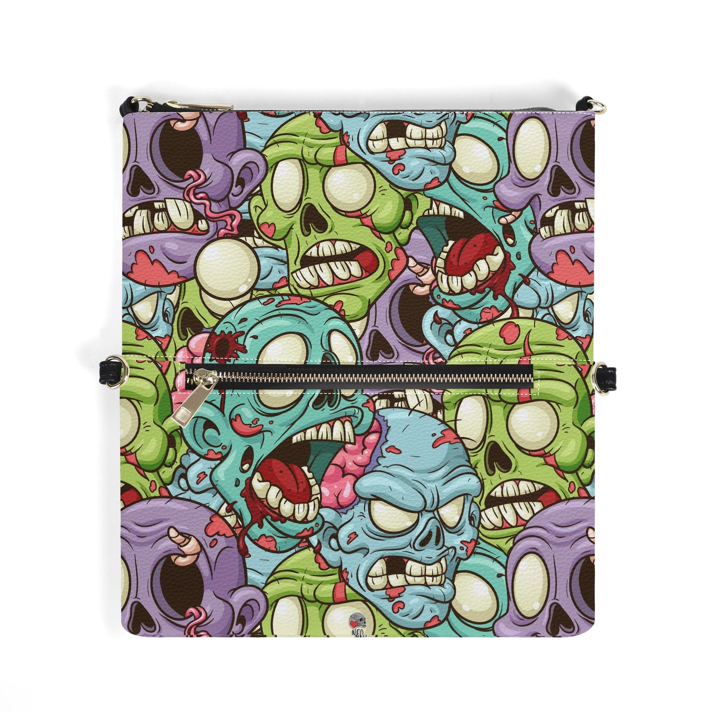 Zombie Crowd Foldable Cross Body Handbags Foldable Cross Body Handbags