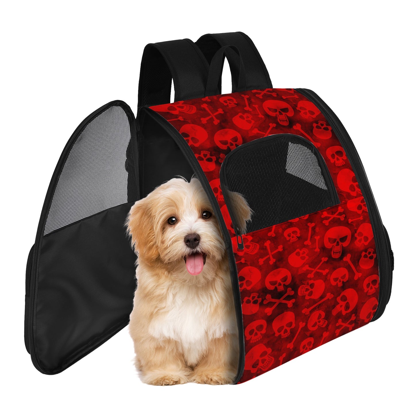 Skull and Bones Pet carrier bag Pet Carrier Backpack