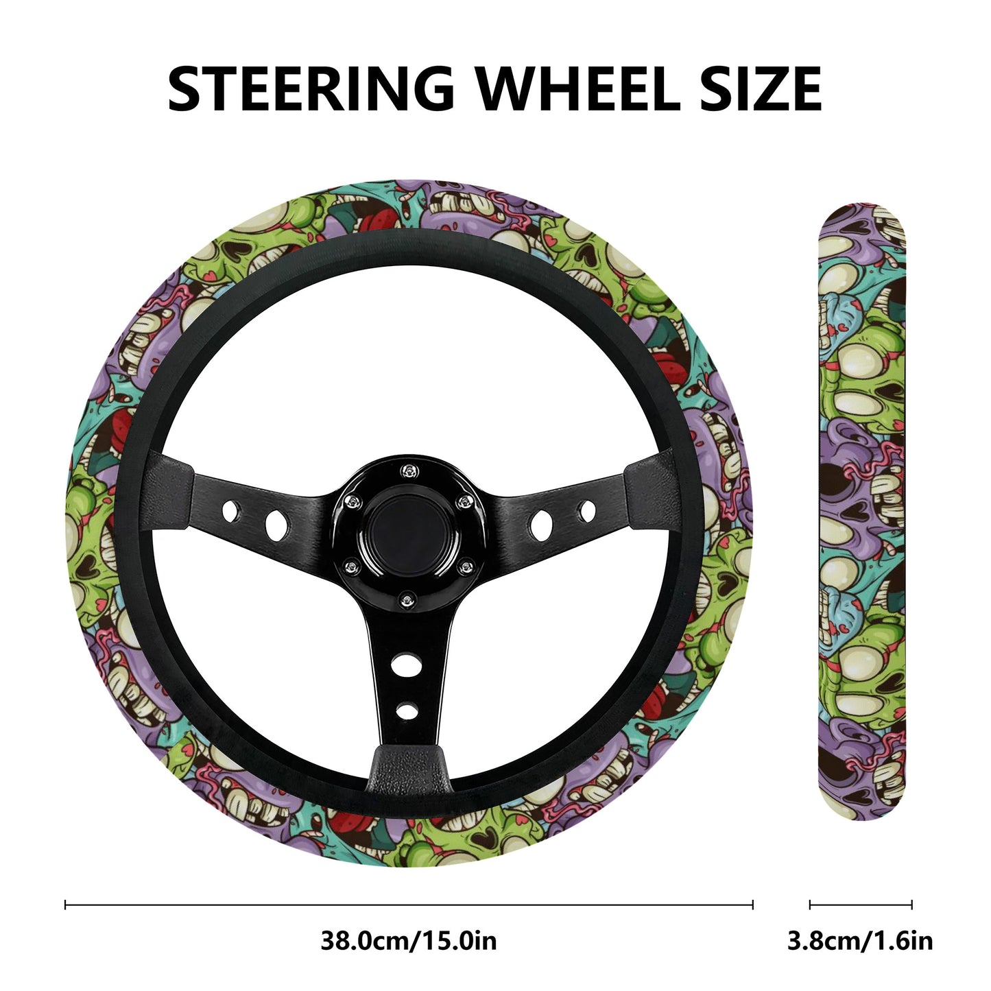 Zombie Horde Car Steering Wheel Covers