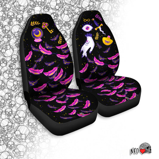 witch stuff car seat covers neoskull