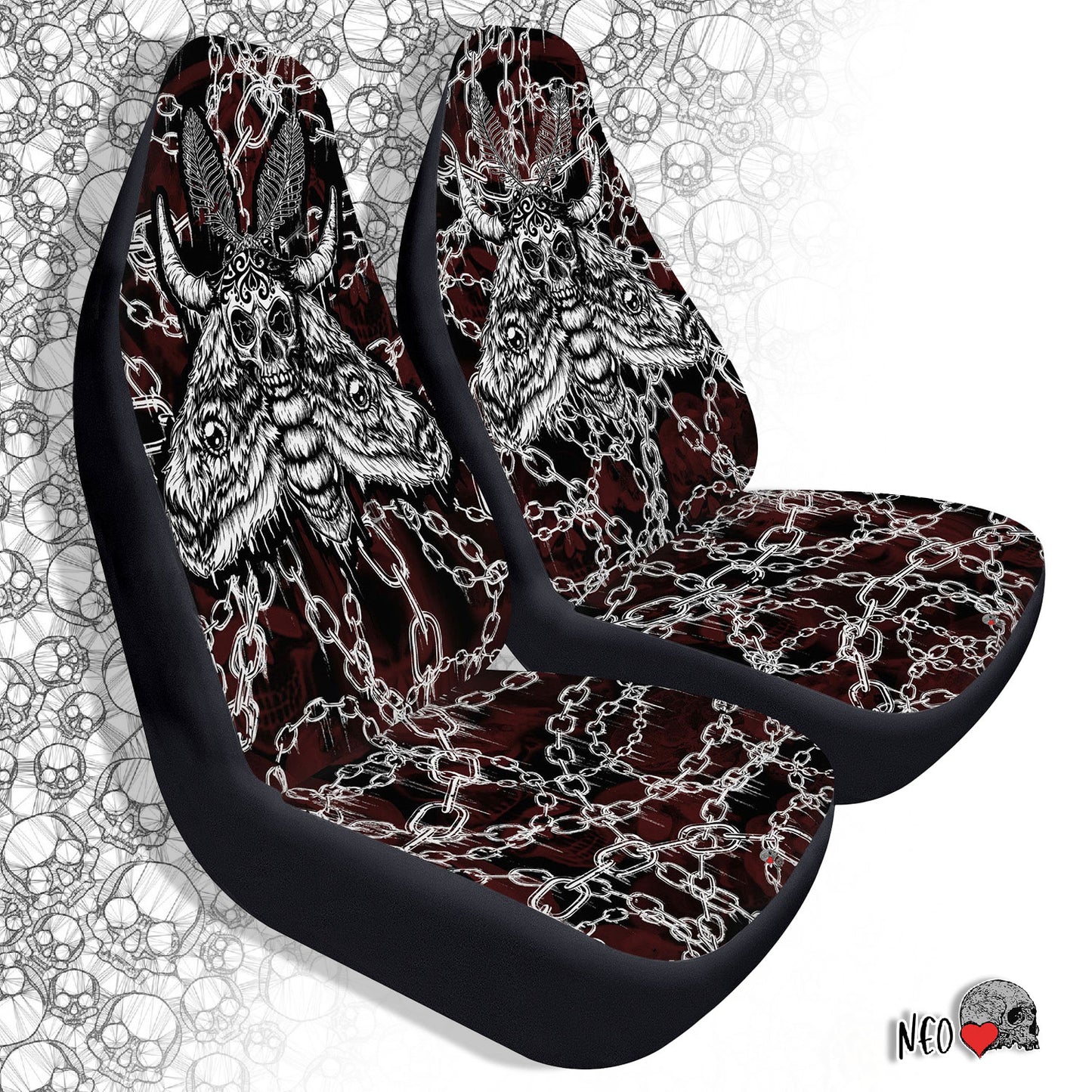 Death Moth Car Seat Covers