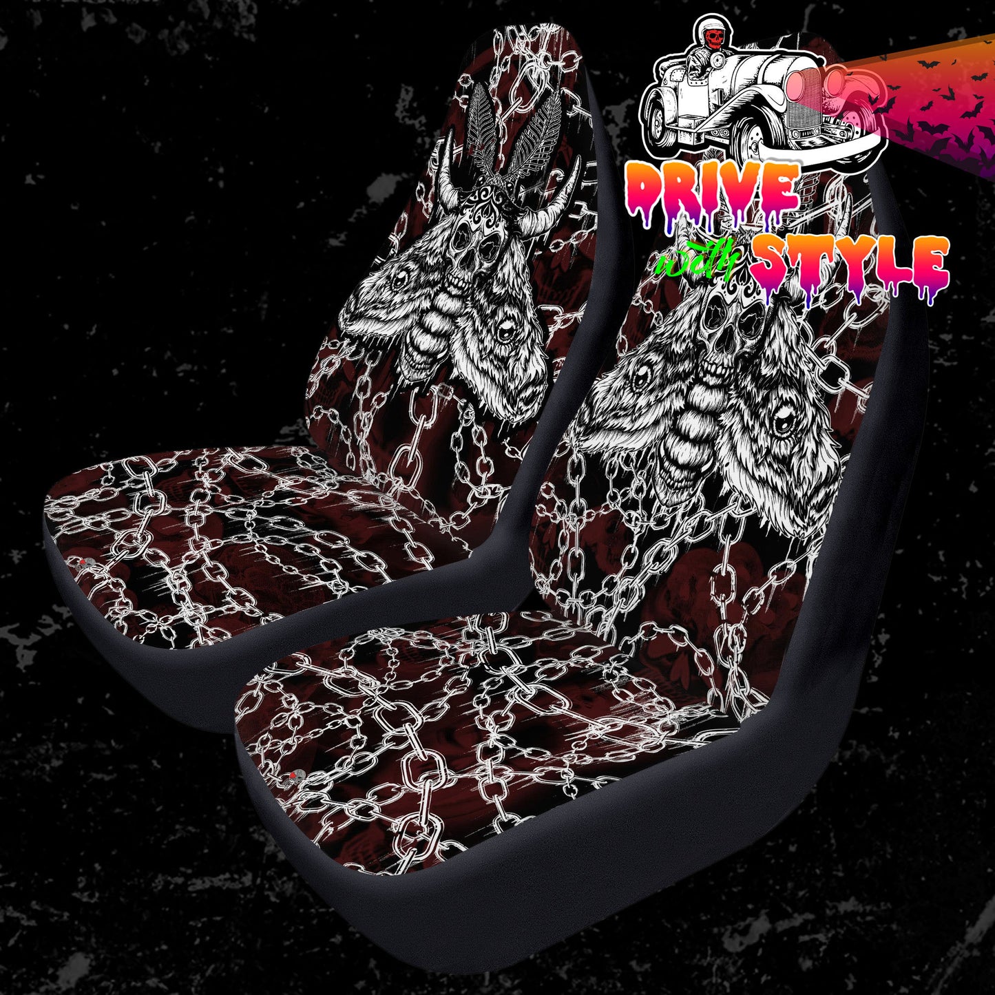 Death Moth Car Seat Covers