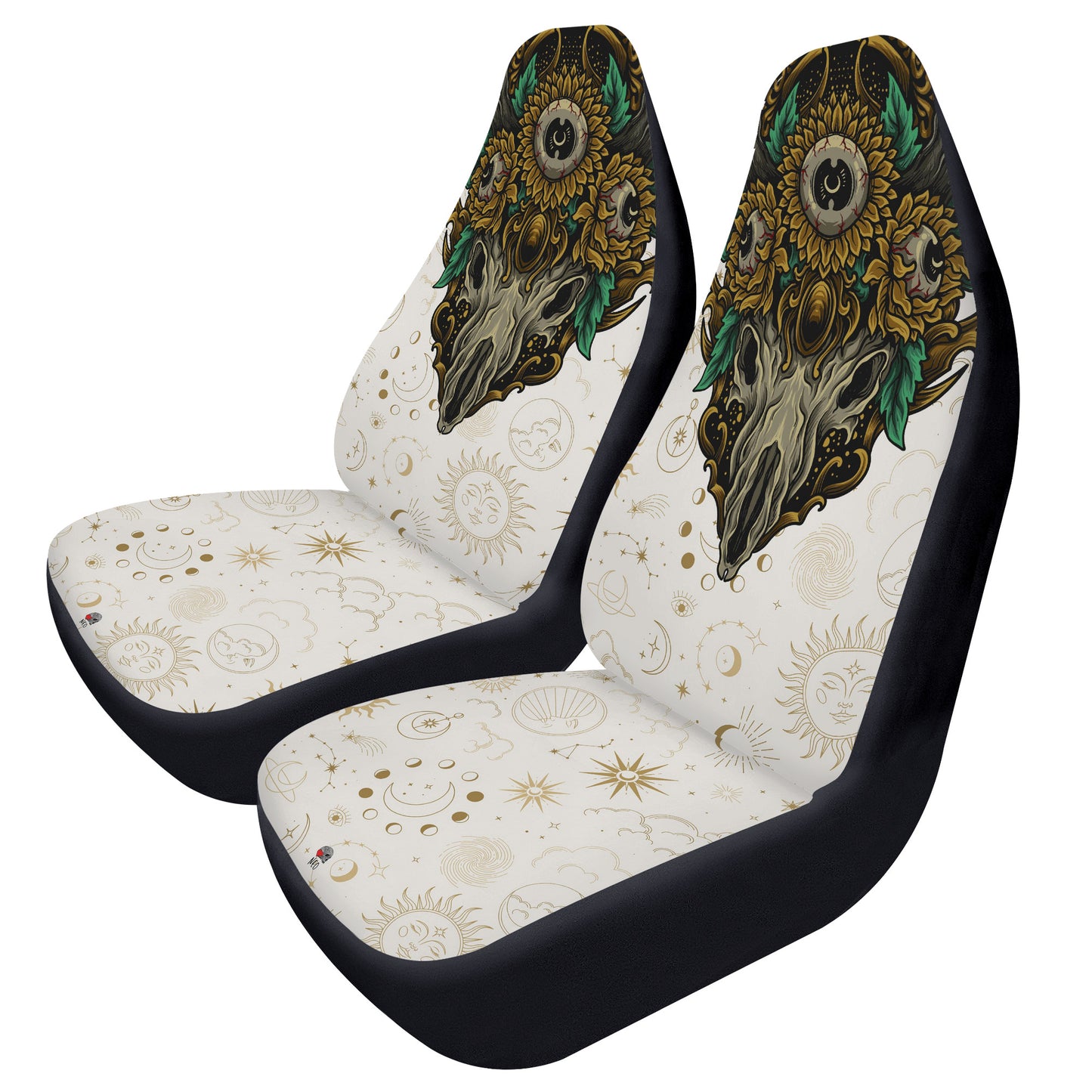 Sunflowers and Deer skull Car Seat Covers