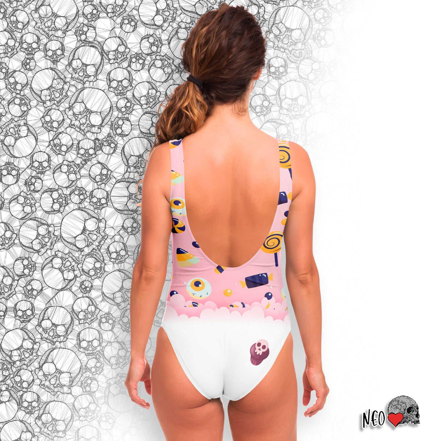 Eat Your Heart Swimsuit - NeoSkull