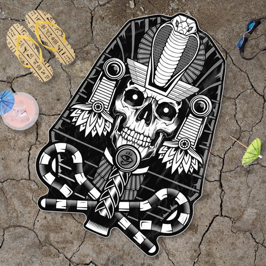 Pharaoh king of Egypt beach towel - NeoSkull
