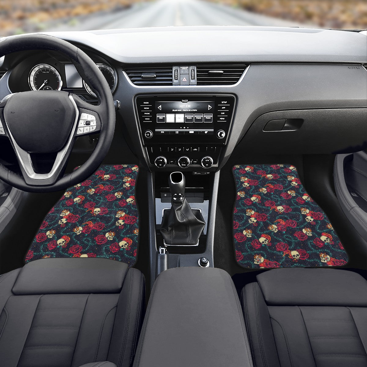 Roses, Skulls and Thorns Car Mats Car Floor Mats