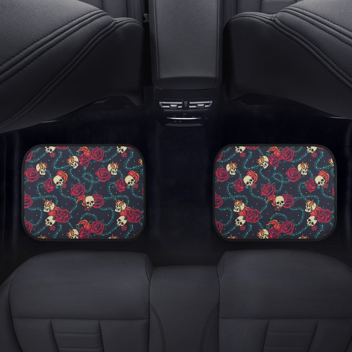 Roses, Skulls and Thorns Car Mats Car Floor Mats