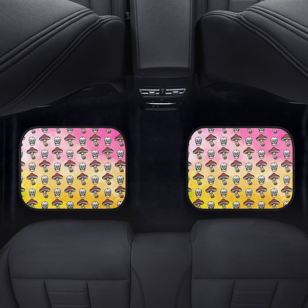 Tie Dye Dizzy Mushroom Car Mats Car Floor Mats