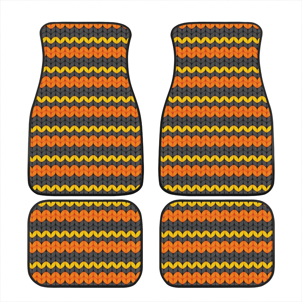 Large Knit Effect Car Mat Car Floor Mats