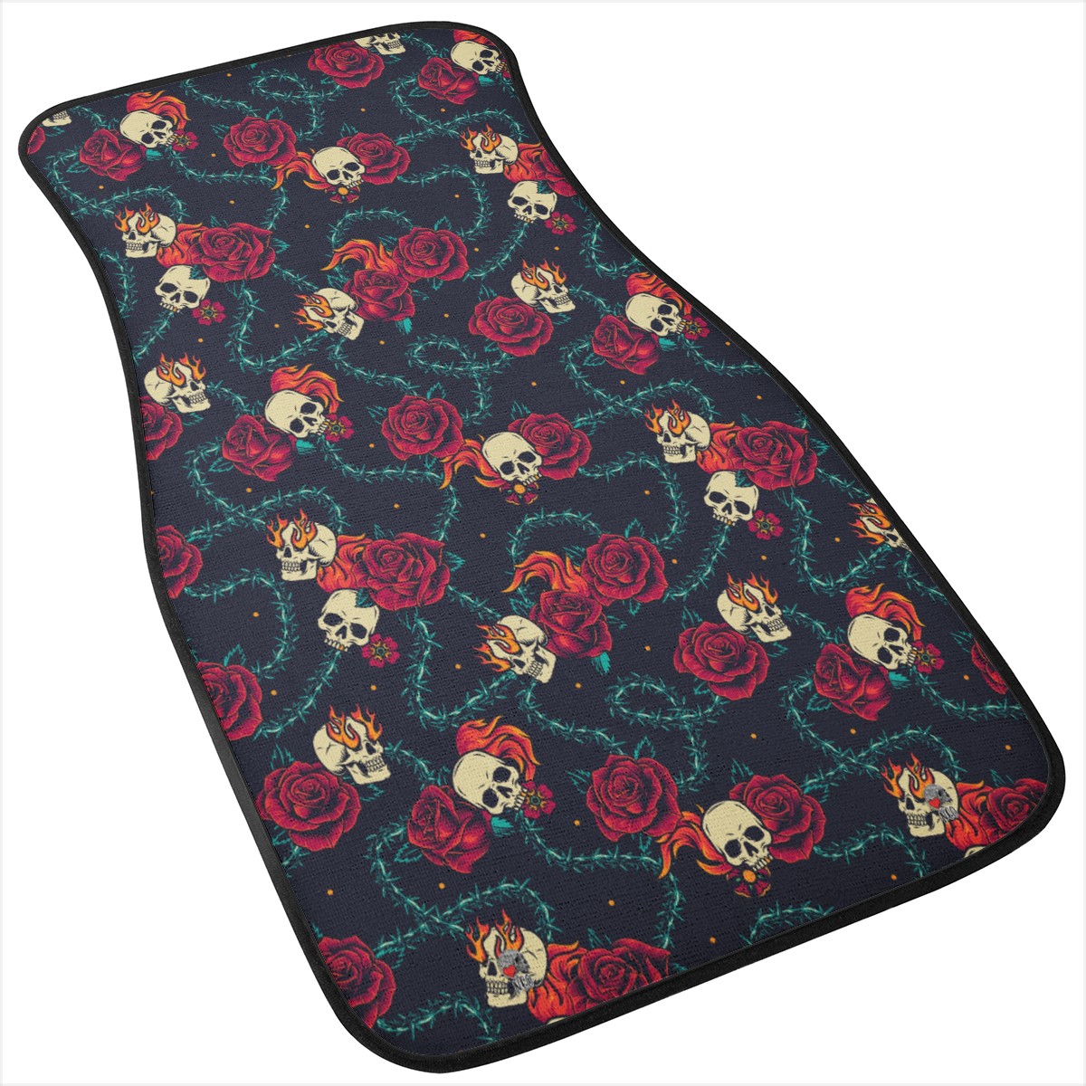 Roses, Skulls and Thorns Car Mats Car Floor Mats