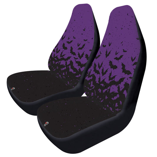 Purple Bat swarn Car Seat Covers - NeoSkull