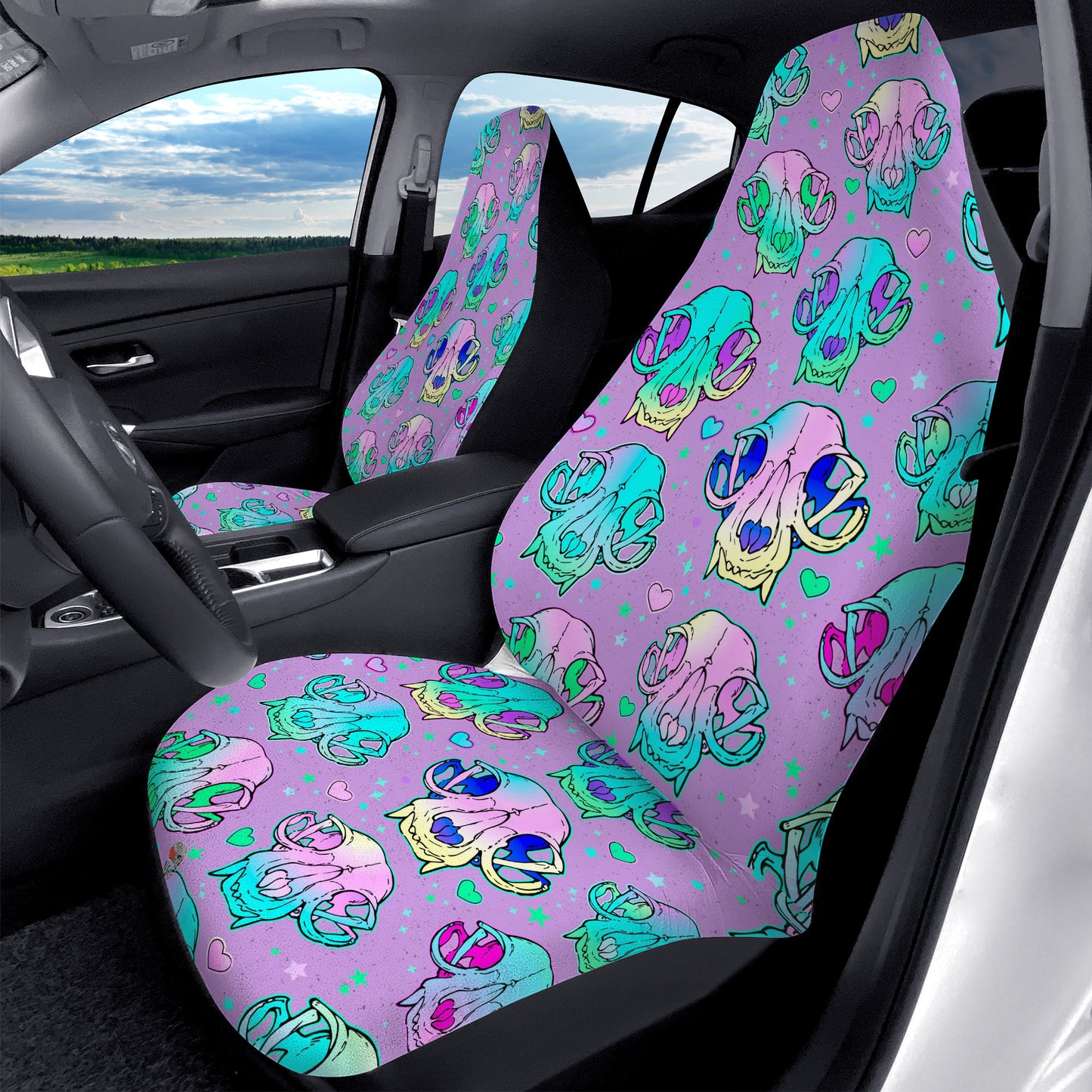 Dream Land Skulls Car Seat Covers