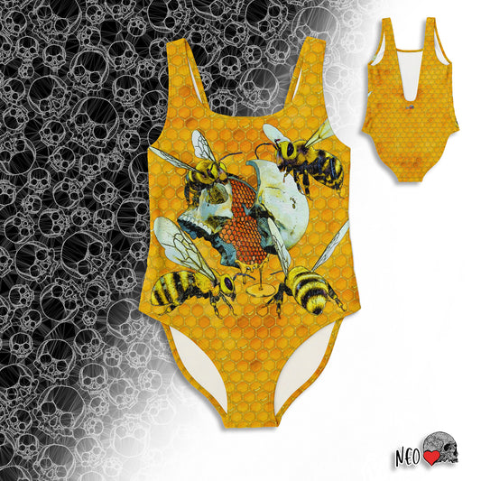 Honey Comb Skull Swimsuit - NeoSkull