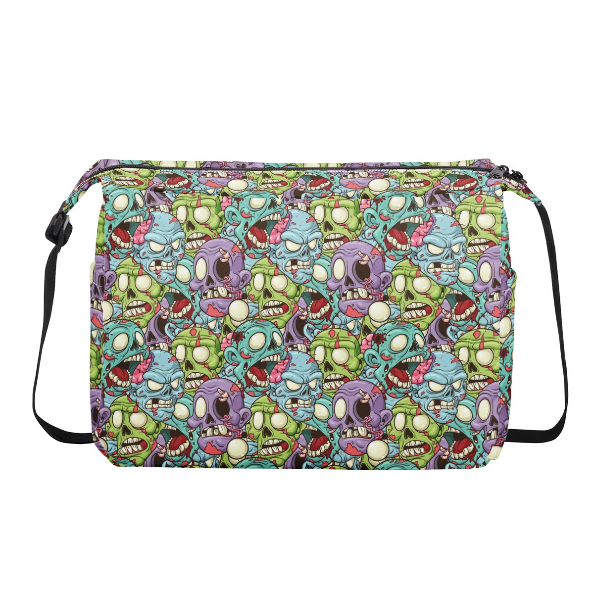 Zombie Crowd Messenger Bag AOP Messenger Bag