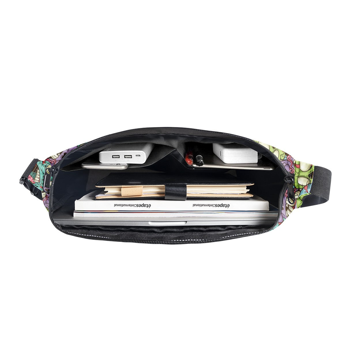 Zombie Crowd Messenger Bag AOP Messenger Bag