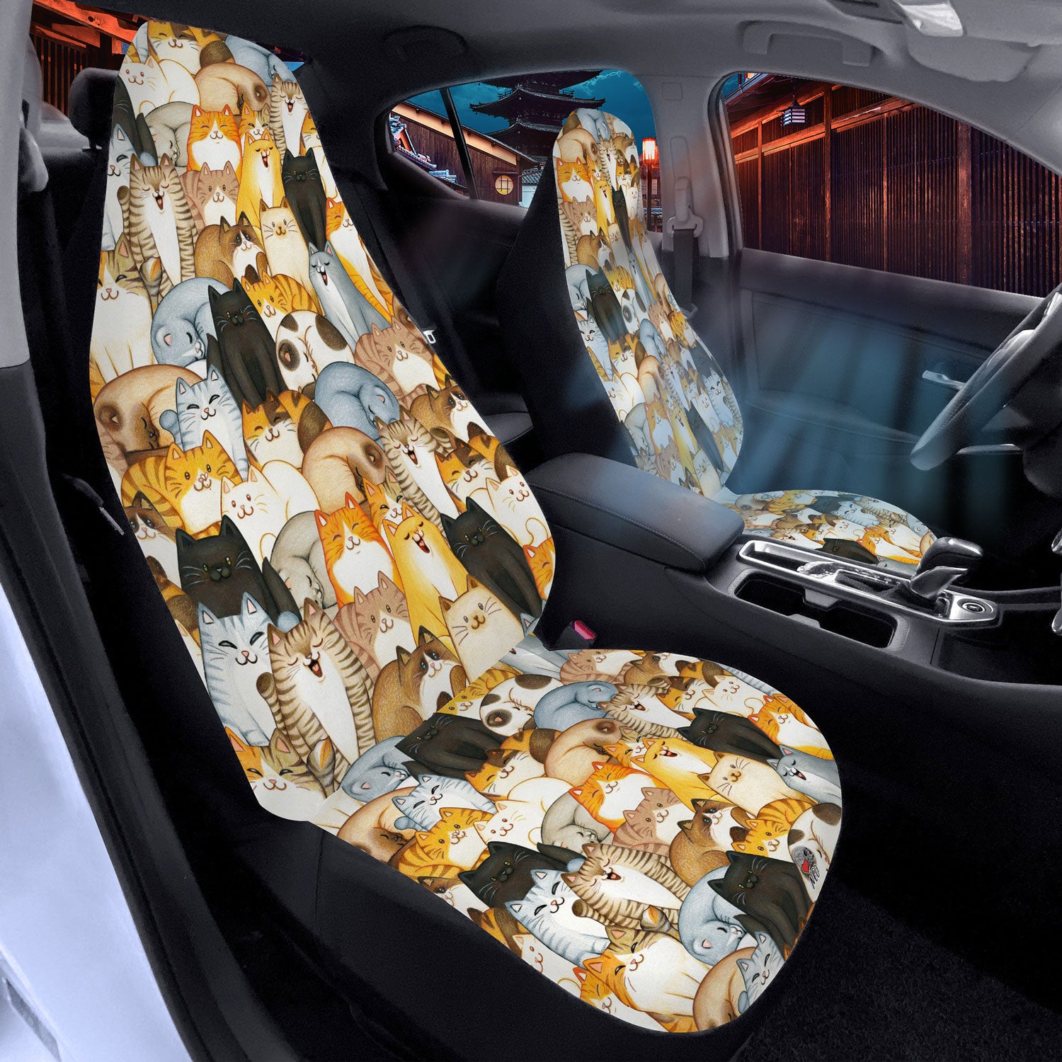 cute kittens car accessory