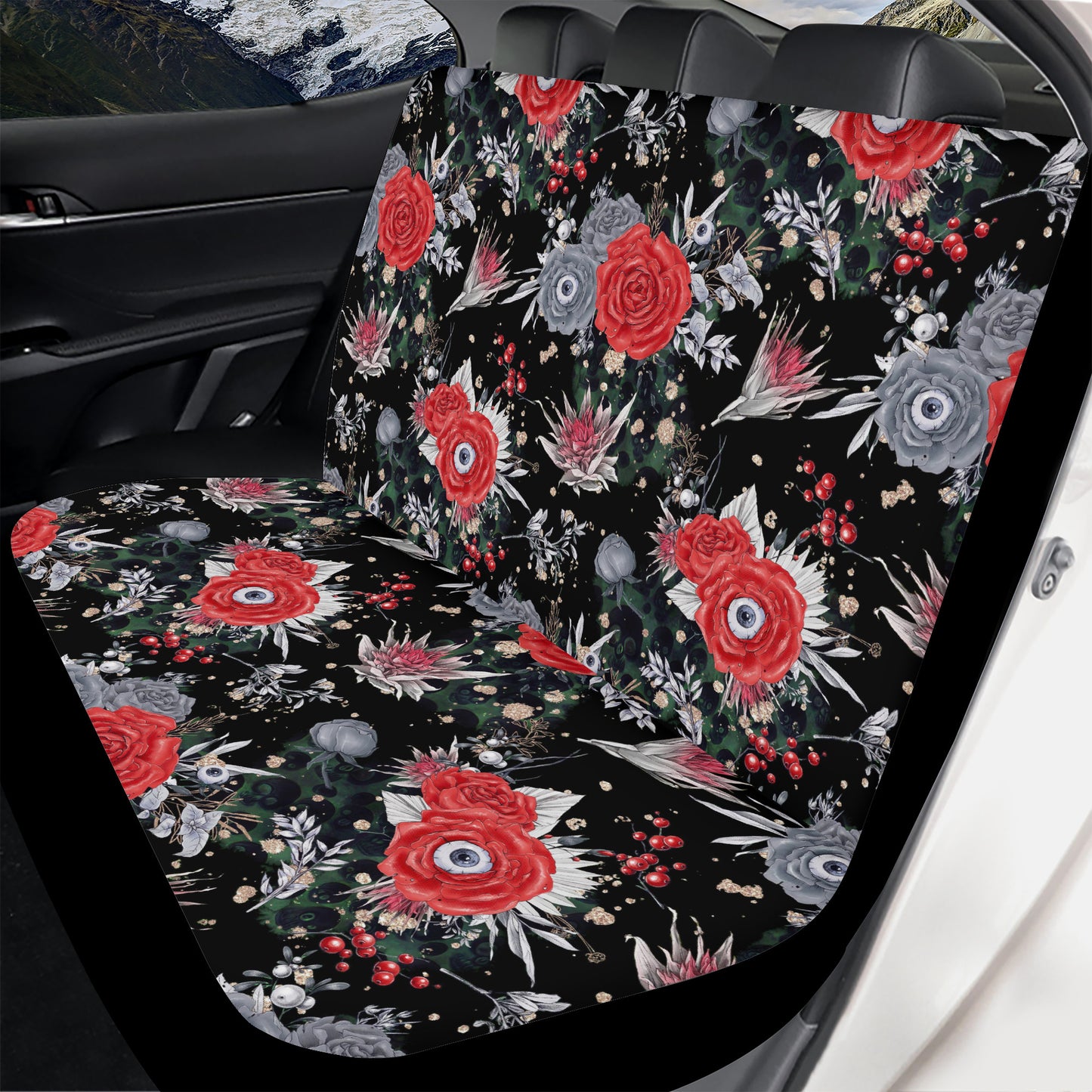 Predator Eyes Full Car Seat Cover Set - NeoSkull