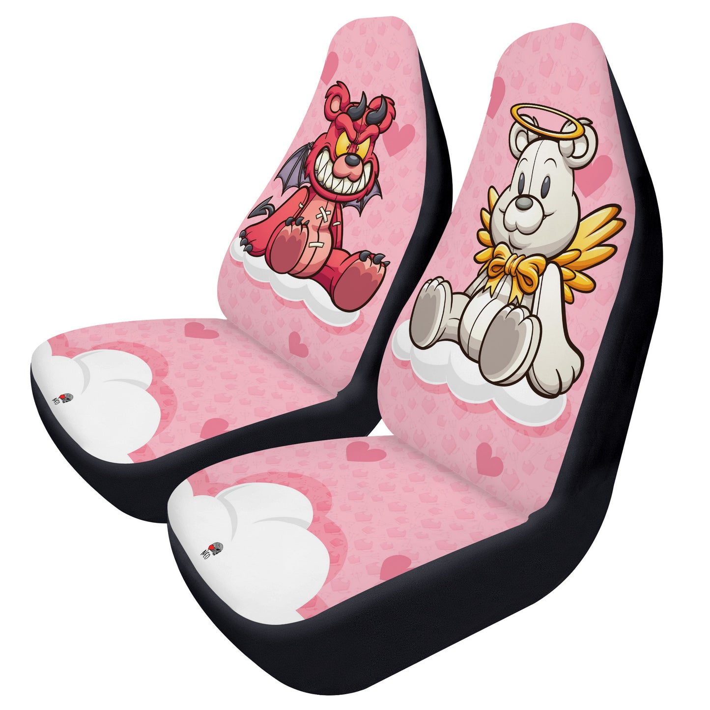 Angel and Devil Teddy Car Seat Covers
