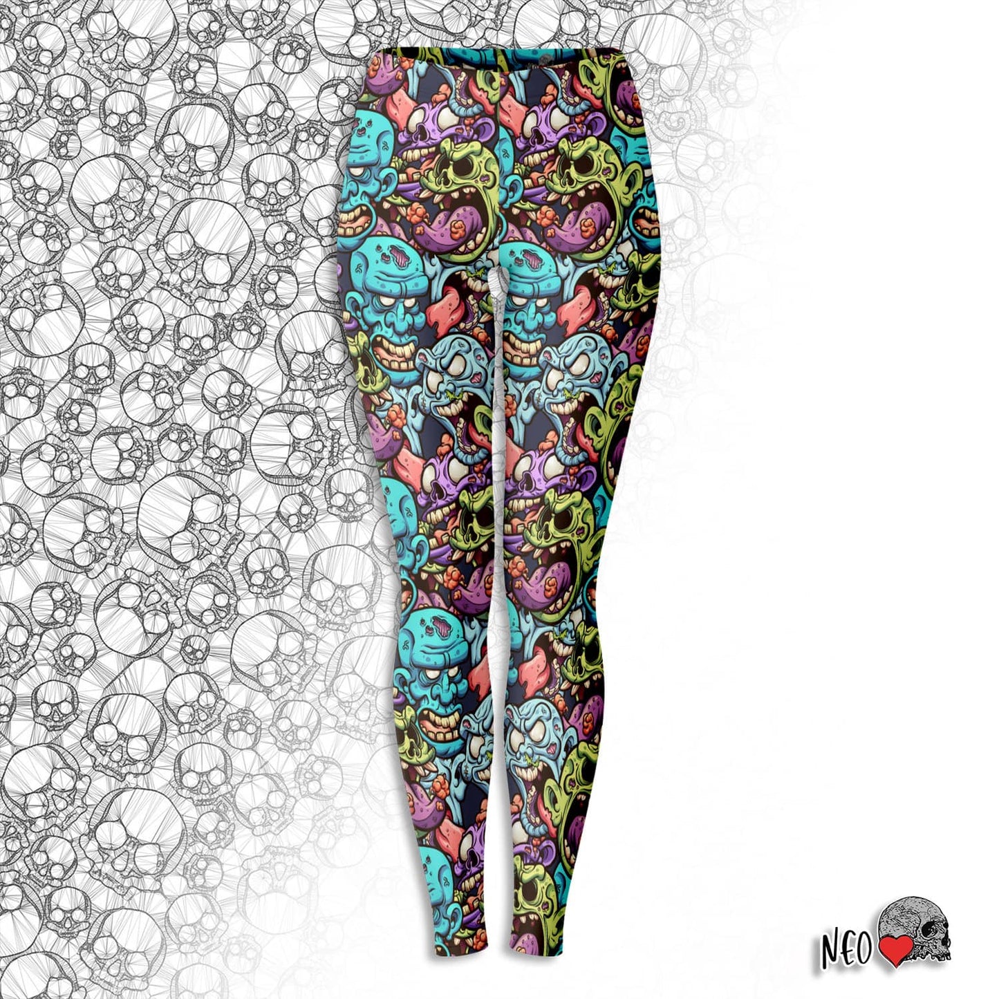 skull sport leggings - neoskull