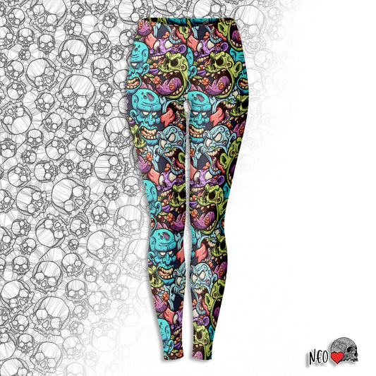 skull sport leggings - neoskull
