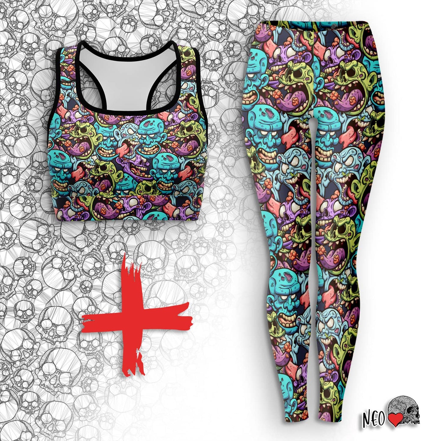 Zombie Crowd Legging - NeoSkull
