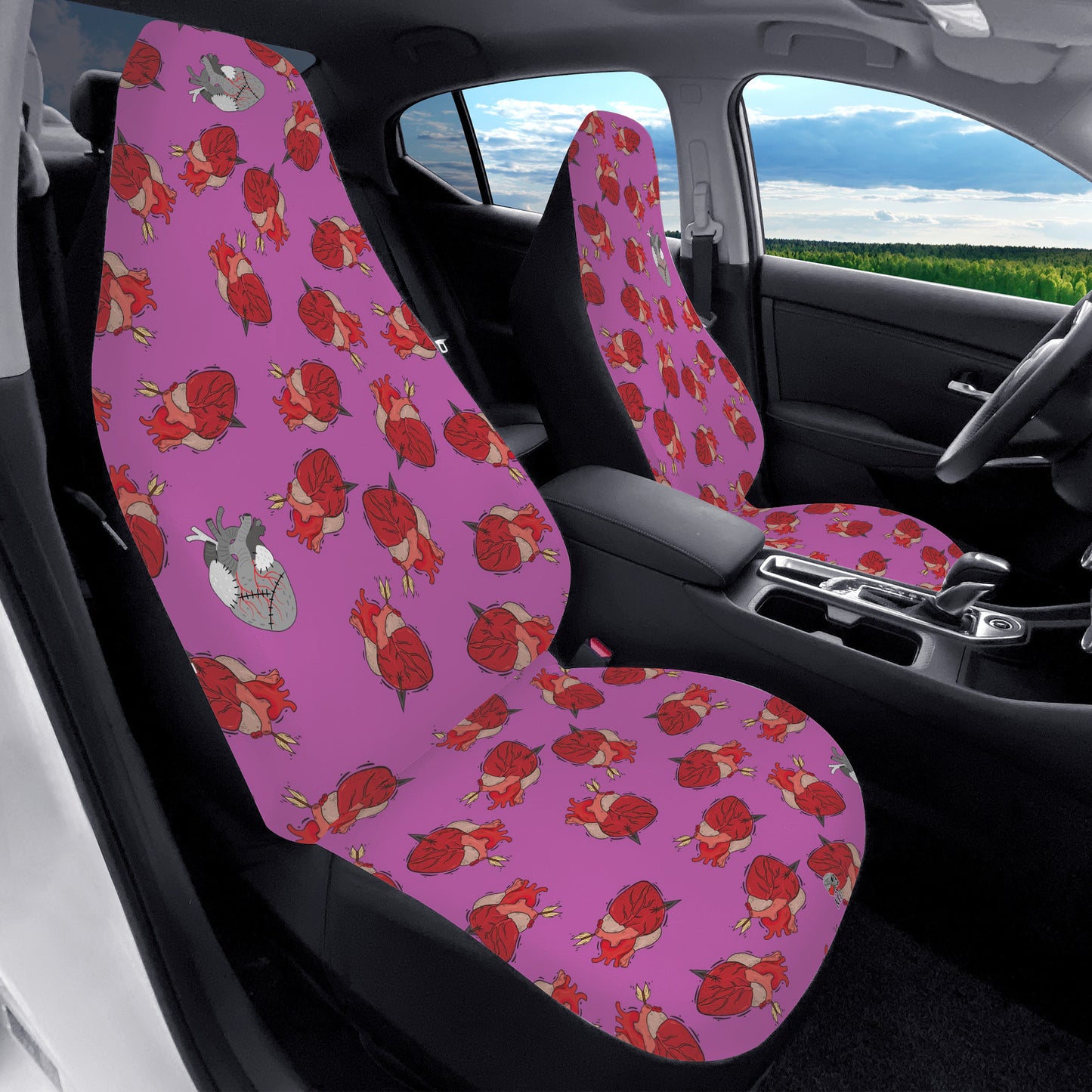 With All my Hearts Car Seat Covers