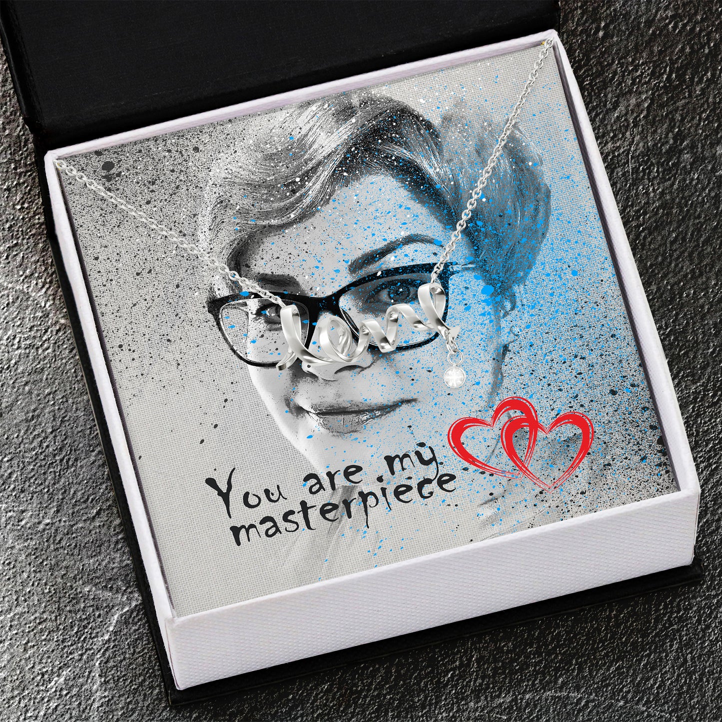 My Masterpiece Love Necklace Personalized Card - NeoSkull