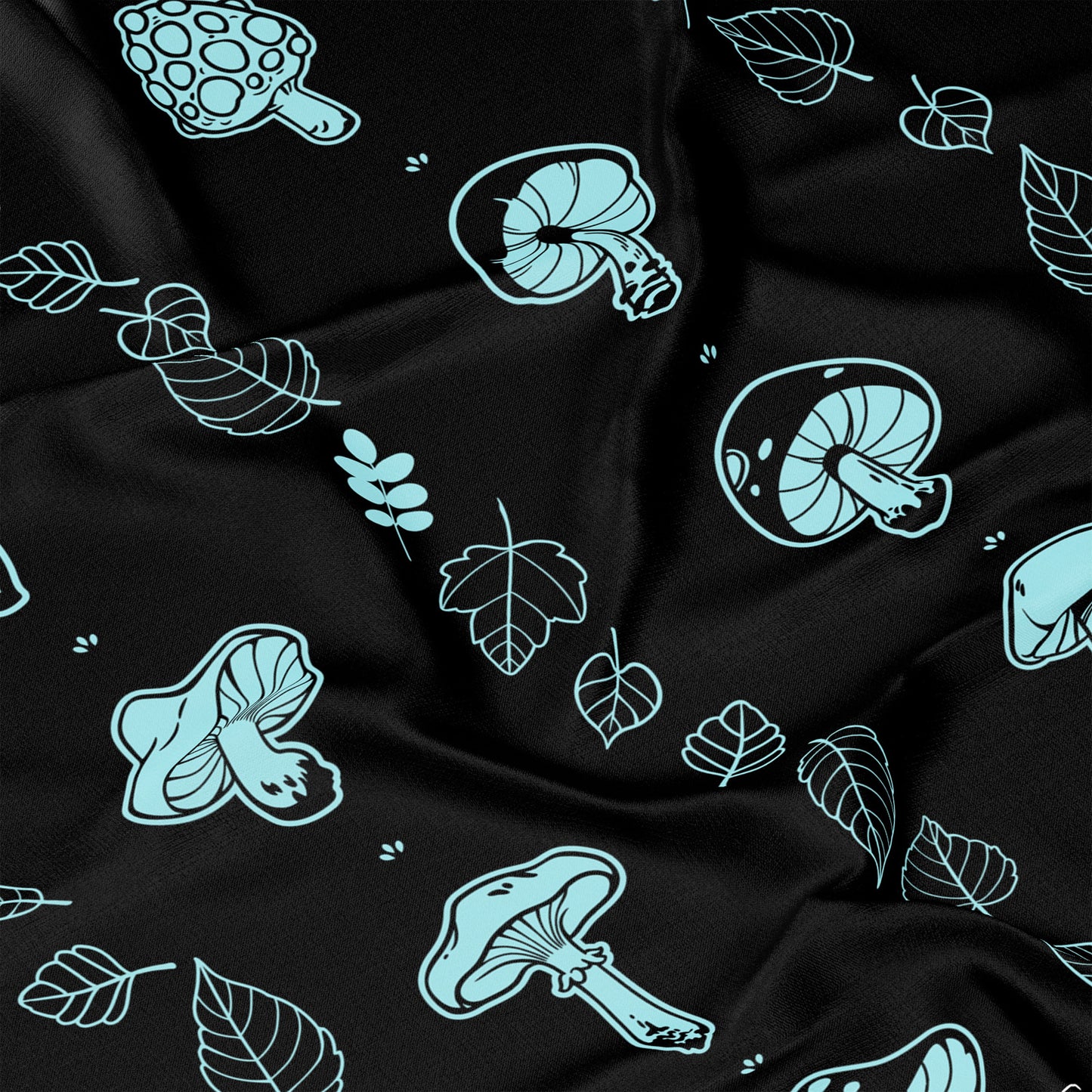 Mushrooms short sleeve button-up shirt