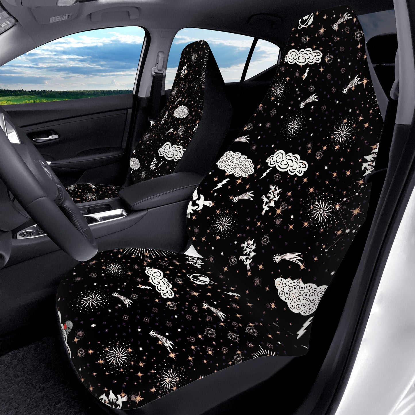 Space Astrology Car Seat Covers