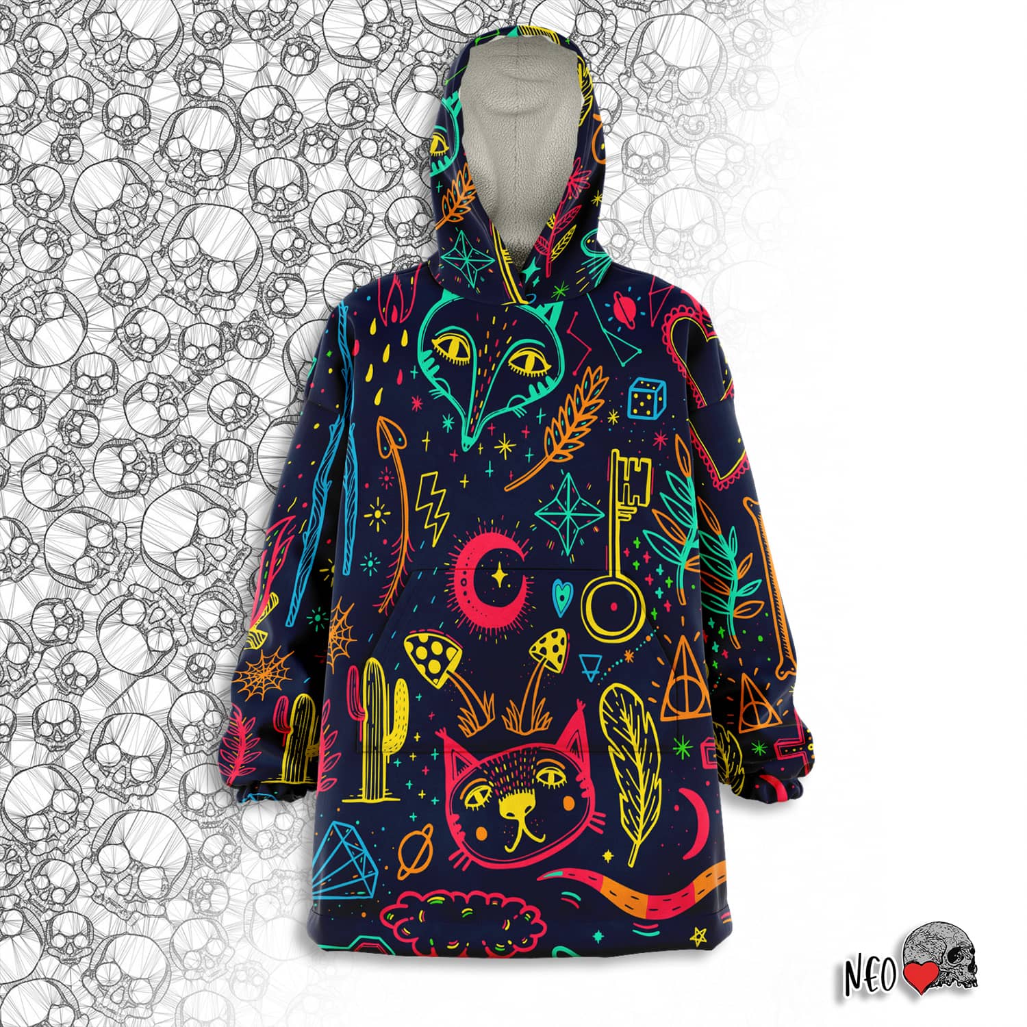 Neon Witch Dream wearable blanket