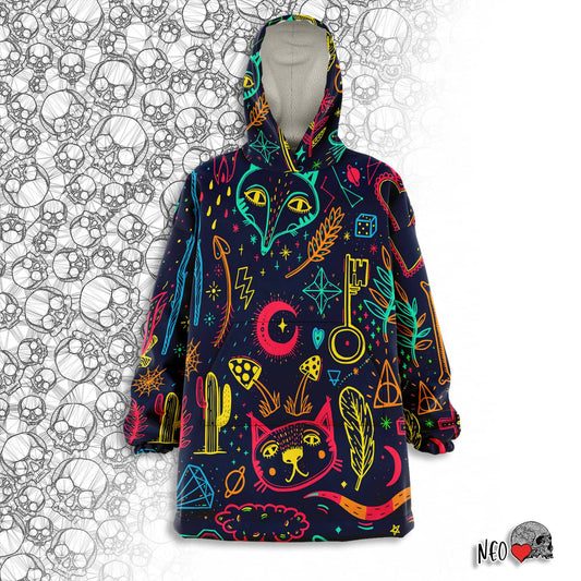Neon Witch Dream wearable blanket