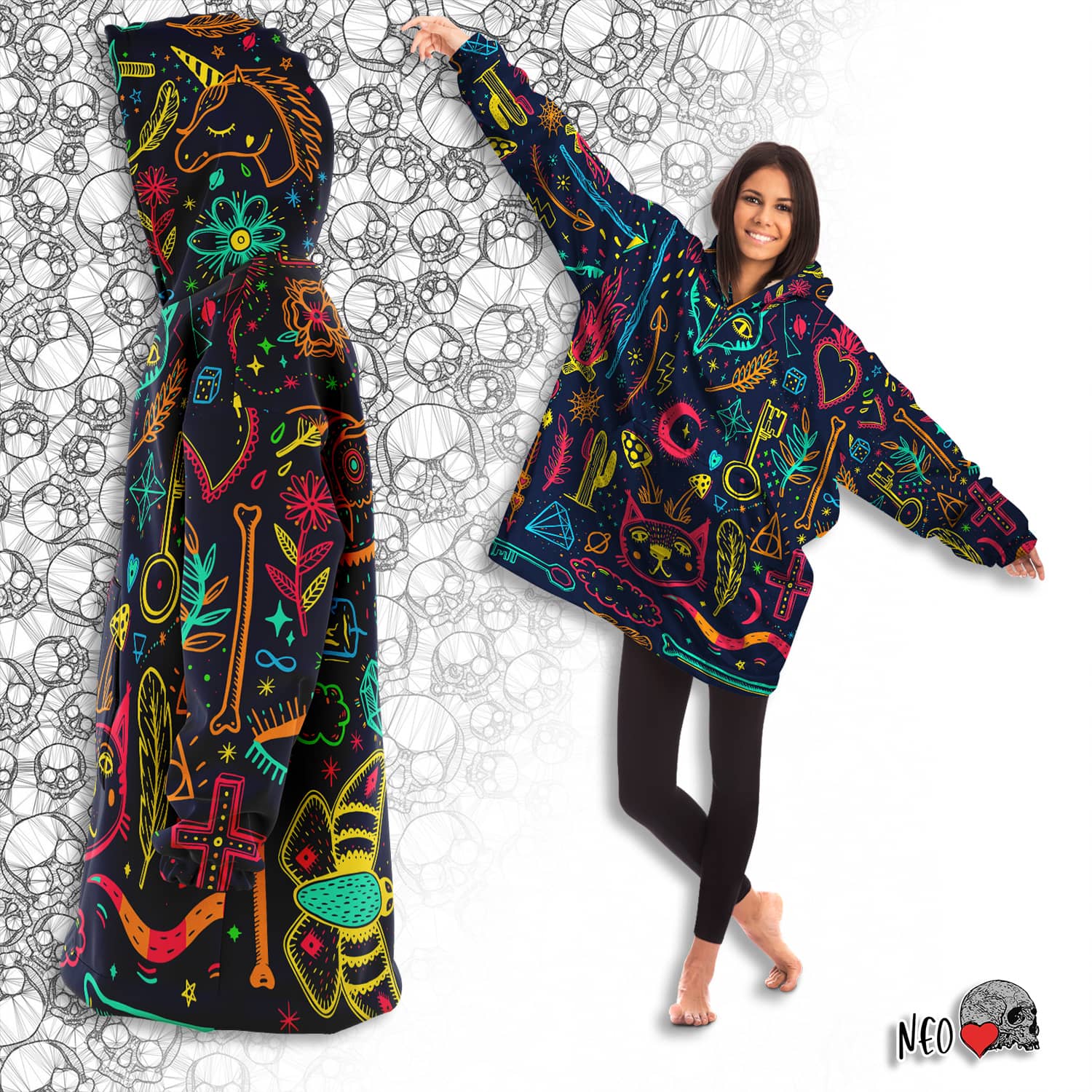 Neon Witch Dream snug hoodie