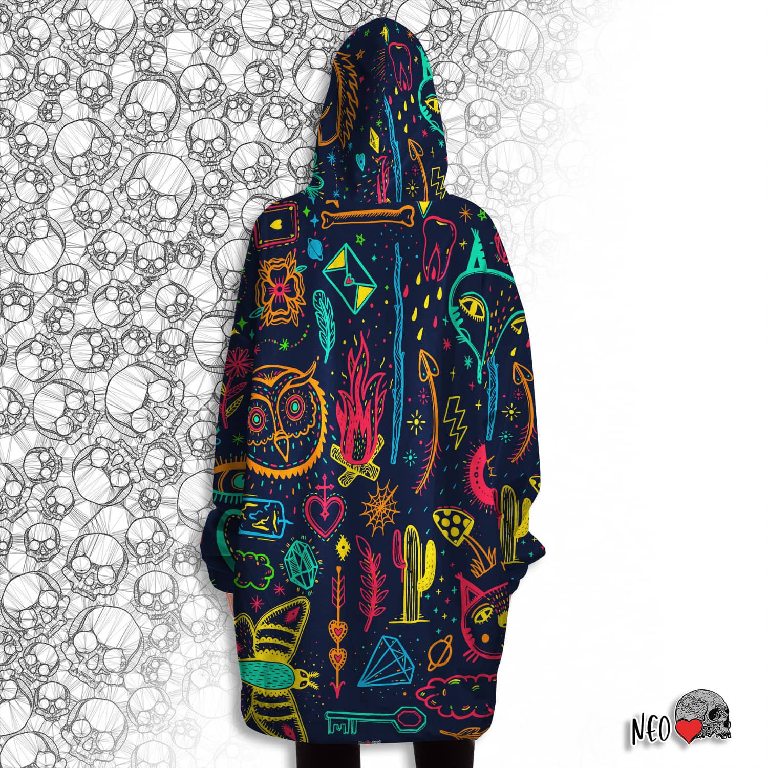 pastel goth wearable blanket