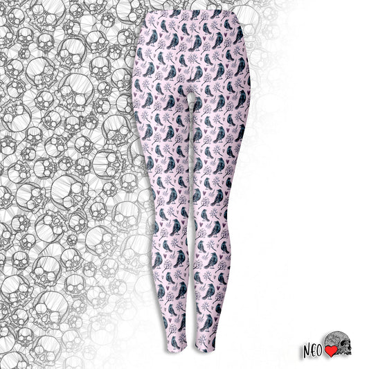 Lyric Raven Pastel Goth Leggings - NeoSkull