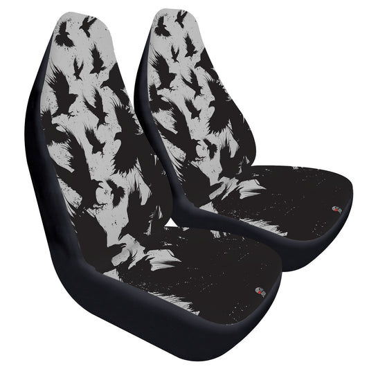 Gray Raven Dance Car Seat Covers