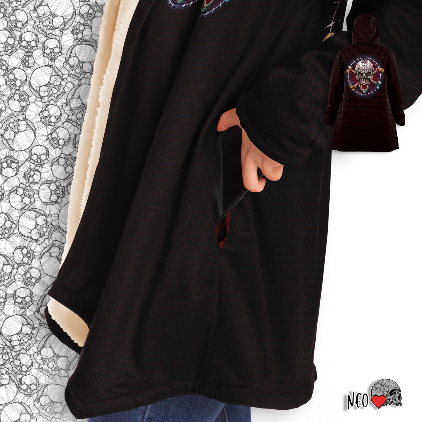 My Darkness Hooded Cloak - NeoSkull